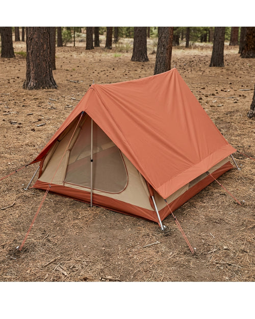 Xmkvd Two Person A Frame Tent Terracotta - Lifestyle view